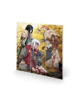 NARUTO - Fallen Leaves and F.Comrades - Impression sur bois 30X30cm Pyramid 1 - Culture-Pop-France