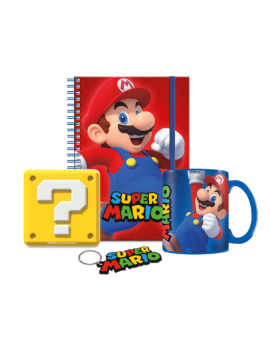 SUPER MARIO - Bumper Gift Set - Mug, sous verre, Porte-clé & Carnet Pyramid 1 - Culture-Pop-France