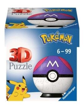 POKEMON - Puzzle 3D - Master Ball 54p 1 - Culture-Pop-France