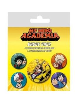 MY HERO ACADEMIA - Chibi - Pack 5 Badges Pyramid 1 - Culture-Pop-France