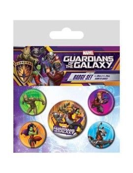 LES GARDIENS DE LA GALAXIE - Personnages - Pack 5 Badges Pyramid 1 - Culture-Pop-France