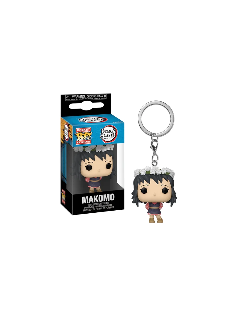 DEMON SLAYER - Pocket Pop Keychains - Makomo (Flower Headdress) Funko 1 - Culture-Pop-France DEMON SLAYER - Pocket Pop Keychains - Makomo (Flower Headdress) Funko 1 - Culture-Pop-France