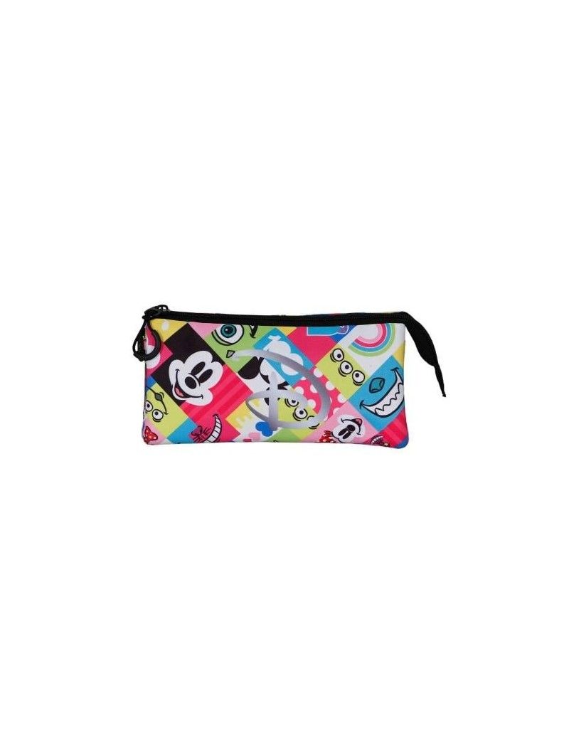 DISNEY 100 Ans - Collage - Trousse Triple '23x11x7cm' Karactermania 1 - Culture-Pop-France DISNEY 100 Ans - Collage - Trousse Triple '23x11x7cm' Karactermania 1 - Culture-Pop-France