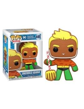 DC COMICS HOLIDAY - POP N° 445 - Gingerbread Aquaman Funko 1 - Culture-Pop-France