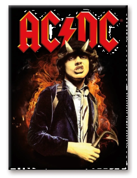 AC/DC - Feu - aimant 6.3x8.9cm 1 - Culture-Pop-France