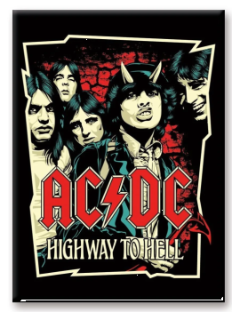 AC/DC - Highway To Hell - aimant 6.3x8.9cm 1 - Culture-Pop-France