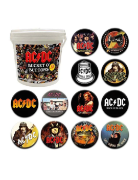 AC/DC - Seau de 144 Badges 3.2cm 1 - Culture-Pop-France