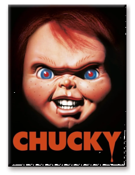 CHUCKY - Face - aimant 6.3x8.9cm 1 - Culture-Pop-France
