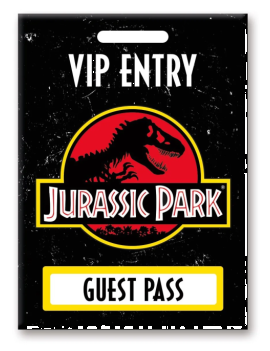 JURASSIC PARK - Laissez-passer pour les Invités - aimant 6.3x8.9cm 1 - Culture-Pop-France