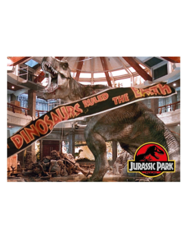 JURASSIC PARK - T-Rex Bannière - aimant 6.3x8.9cm 1 - Culture-Pop-France
