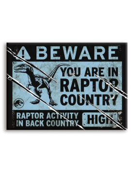 JURASSIC WORLD - Panneau Raptor - aimant 6.3x8.9cm 1 - Culture-Pop-France