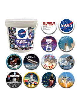 NASA - Seau de 144 Badges 3.2cm 1 - Culture-Pop-France