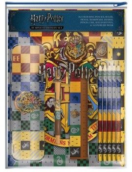 HARRY POTTER - Bumper Stationary Set - House Crest Pyramid 1 - Culture-Pop-France