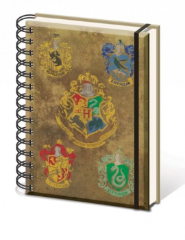 HARRY POTTER - Notebook A5 - Hogwarts Crest Pyramid 1 - Culture-Pop-France