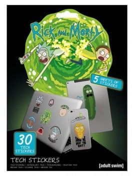 RICK & MORTY - Tech Stickers Pack - Adventures Pyramid 1 - Culture-Pop-France