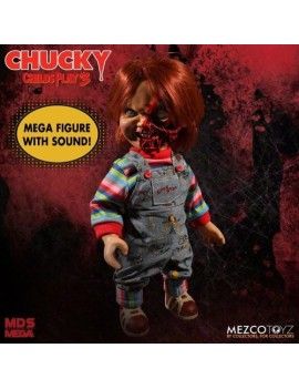 CHUCKY - Child's Play 3 - Poupée parlante Pizza Face Chucky - 38cm Mezco Toys 1 - Culture-Pop-France