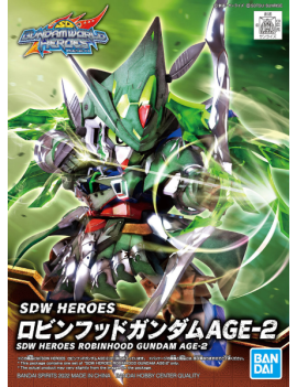 GUNDAM - SDW Heroes Robinhood Gundam AGE-2 - Model Kit Bandai Model Kit 1 - Culture-Pop-France