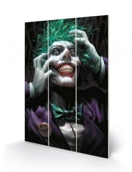DC COMICS - Joker (Crazy Close Up) - Impression sur bois 20x29.5 Pyramid 1 - Culture-Pop-France
