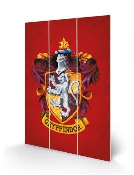 HARRY POTTER - Gryffindor Crest - Impression sur bois 20x29.5 Pyramid 1 - Culture-Pop-France