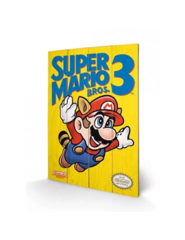 NINTENDO - Super Mario Bros 3 - Impression sur bois 40x59cm Pyramid 1 - Culture-Pop-France