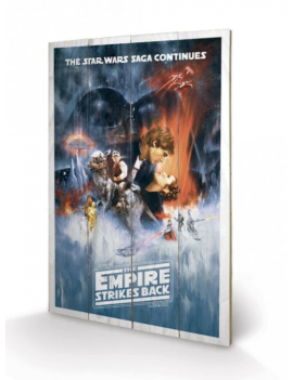 STAR WARS - Empire Strike Back - Impression sur bois 40x59cm Pyramid 1 - Culture-Pop-France