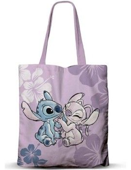 STITCH & ANGEL - Lila - Tote Bag Premium '40x33x1cm' Karactermania 1 - Culture-Pop-France