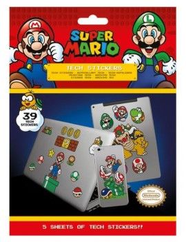 SUPER MARIO - Tech Stickers Pack - Mushroom Kingdom Pyramid 1 - Culture-Pop-France