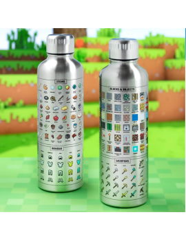 MINECRAFT - Bouteille d'eau en métal 500ml Paladone 1 - Culture-Pop-France