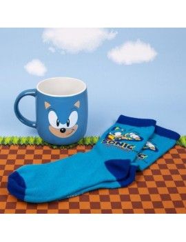 SONIC - Pack Cadeau - Mug 460ml   1 Paire de Chaussette (One Size) Fizz Creation 1 - Culture-Pop-France