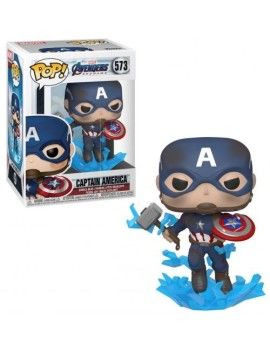 MARVEL - POP N° 573 - Endgame - Captain America & Mjolnir Funko 1 - Culture-Pop-France