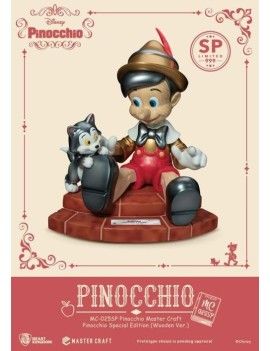 DISNEY -Pinocchio "Wooden Vers." -Statue Master Craft Special Ed. 27cm Beast Kingdom 1 - Culture-Pop-France