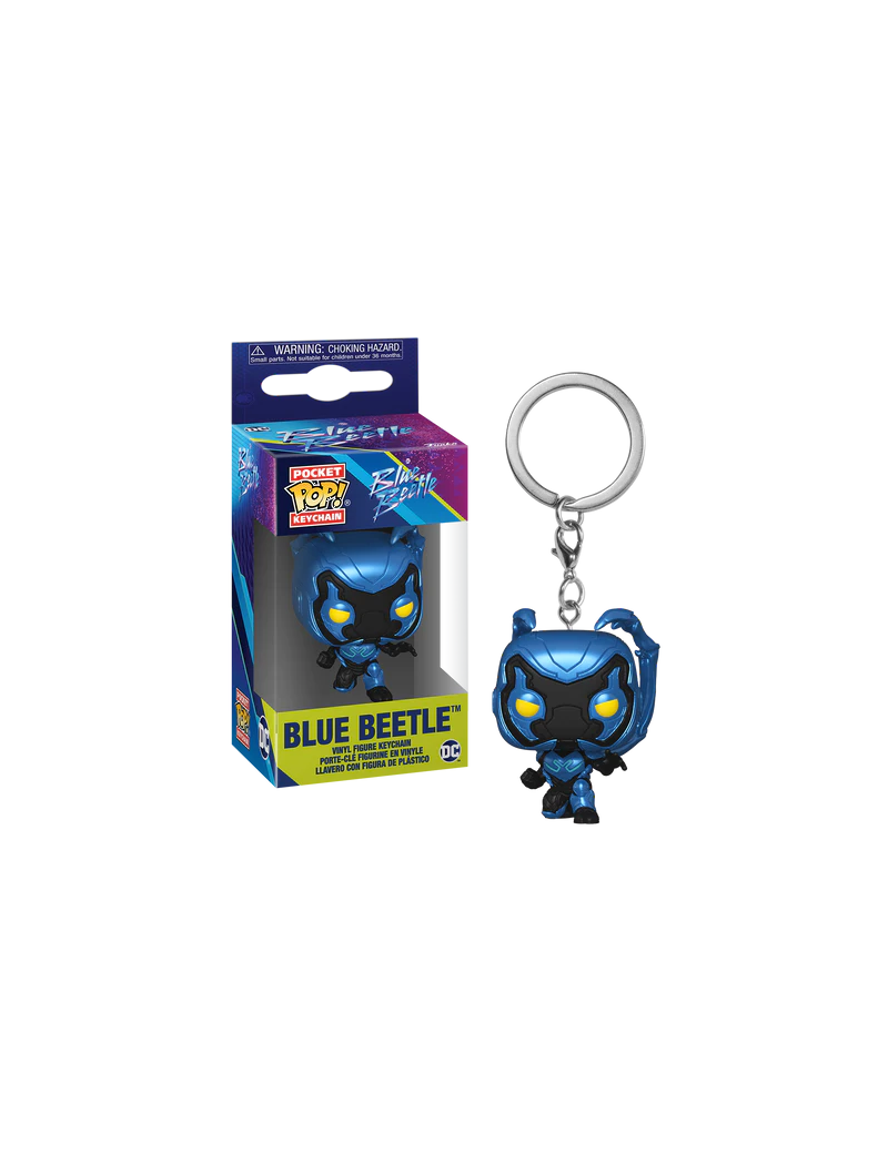 BLUE BEETLE - Pocket Pop Keychains - Blue Beetle Funko 1 - Culture-Pop-France BLUE BEETLE - Pocket Pop Keychains - Blue Beetle Funko 1 - Culture-Pop-France