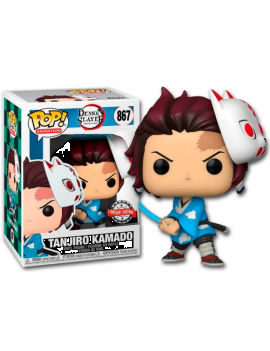 DEMON SLAYER - POP N° 867 - Tanjiro Kamado w/Mask SPECIAL EDITION Funko 1 - Culture-Pop-France