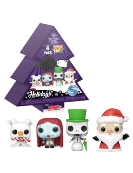 NBX - Pocket Pop Keychains 4 Pack- Tree Holiday Funko 1 - Culture-Pop-France
