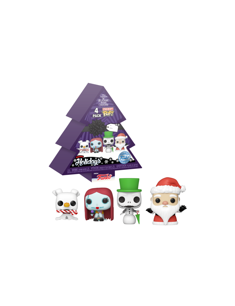 NBX - Pocket Pop Keychains 4 Pack- Tree Holiday Funko 1 - Culture-Pop-France NBX - Pocket Pop Keychains 4 Pack- Tree Holiday Funko 1 - Culture-Pop-France