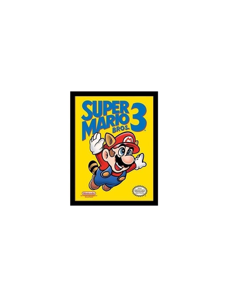 SUPER MARIO BROS. 3 - Couverture Nes - Impression encadrée 30x40cm Pyramid 1 - Culture-Pop-France SUPER MARIO BROS. 3 - Couverture Nes - Impression encadrée 30x40cm Pyramid 1 - Culture-Pop-France