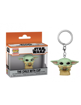 THE MANDALORIAN - Pocket Pop Keychains - The Child w/ Cup Funko 1 - Culture-Pop-France