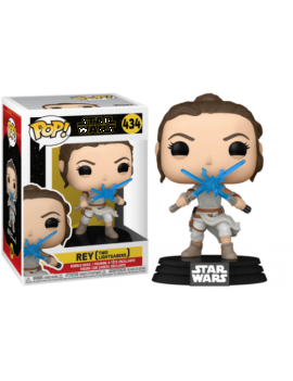 STAR WARS IX - POP N° 434 - Rey w/ 2 Light Sabers Funko 1 - Culture-Pop-France