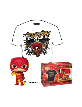 DC COMICS - Booble Head POP N° xx - The Flash   T-shirt (S) Funko Tees 1 - Culture-Pop-France