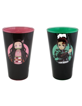 DEMON SLAYER - Tanjiro & Nezuko - 2 XXL Pint Glass 473ml Just Funky 1 - Culture-Pop-France