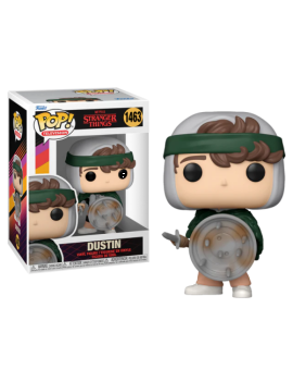 STRANGER THINGS S4 - POP TV N° 1463 - Chasseur Dustin avec Bouclier Funko 1 - Culture-Pop-France
