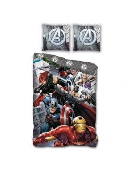 AVENGERS - Parure de lit 140X200 - '100% microfibre' AyMax 1 - Culture-Pop-France