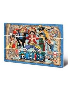 ONE PIECE - Straw Hat Pirates Map - Impression sur bois 20x29.5cm Pyramid 1 - Culture-Pop-France