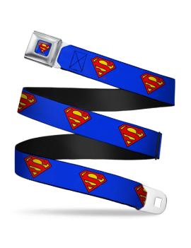 SUPERMAN - Ceinture (Kids)- 31/66 - 2,5 Cm - Blue/Logo 1 - Culture-Pop-France