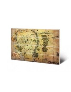 THE HOBBIT - Journey Map - Impression sur bois 40x59cm Pyramid 1 - Culture-Pop-France