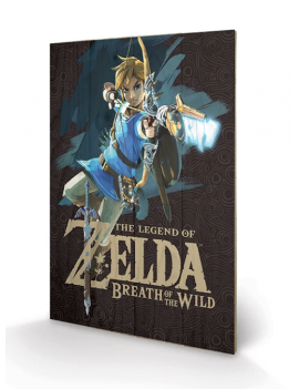 ZELDA BREATH OF THE WILD - Game Cover - Impression sur bois 40x59cm Pyramid 1 - Culture-Pop-France