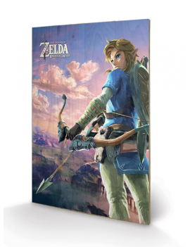 ZELDA BREATH OF THE WILD - Hyrule Scene - Impression sur bois 40x59cm Pyramid 1 - Culture-Pop-France