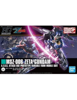 GUNDAM - HG 1/144 MSZ-006 Zeta Gundam - Model Kit Bandai Model Kit 1 - Culture-Pop-France