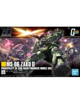 GUNDAM - HG 1/144 ZAKU II MS-06 - Model Kit Bandai Model Kit 1 - Culture-Pop-France