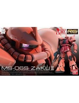 GUNDAM - Model Kit - Real Grade - MS-06S Zaku II - 13 CM Bandai Model Kit 1 - Culture-Pop-France